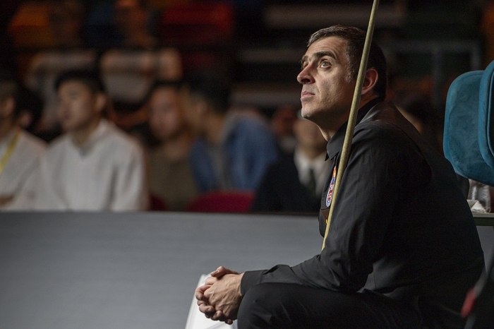 奥沙利文在比赛中。