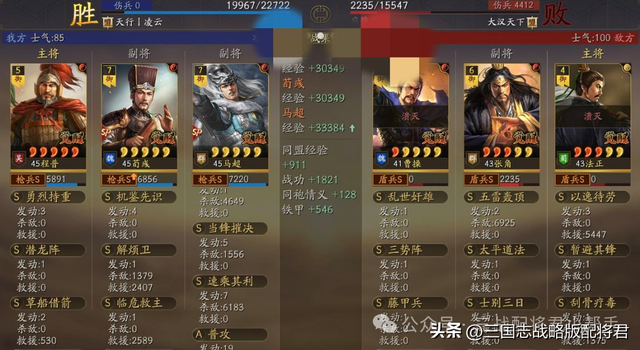 7000战功起步的阵容:(主将)sp马超,战法搭配