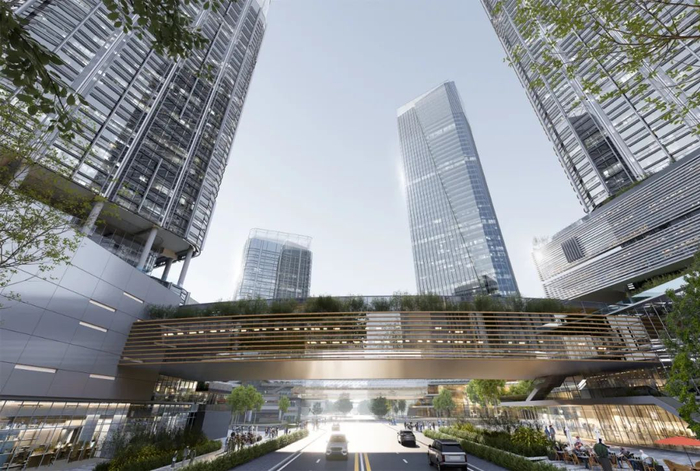 重庆东站核心区效果图。重庆交通开投集团供图