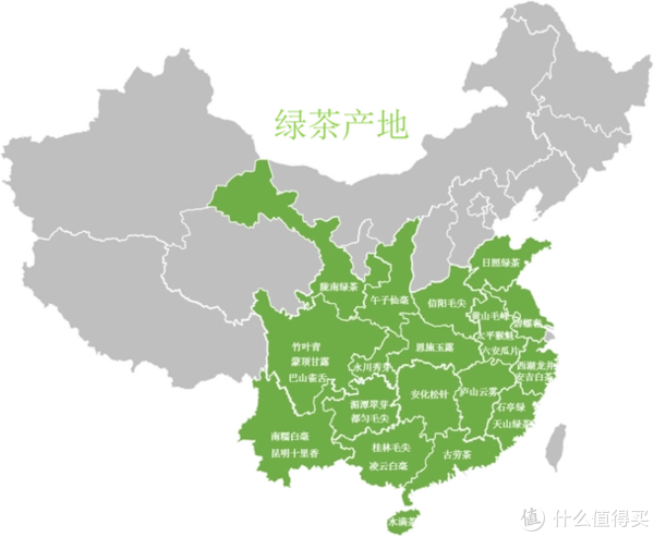 江苏的碧螺春,南京雨花茶,福建的石亭绿,天山绿茶,湖北的恩施玉露