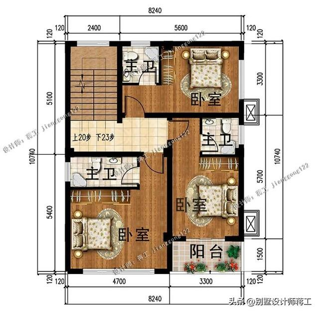 70平的宅基地,建个好看又实用的三层别墅,4款房子你喜欢哪款?