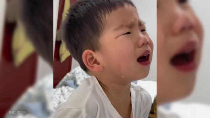 3岁萌娃哭出30岁的声音网友这声怎么一把年纪的