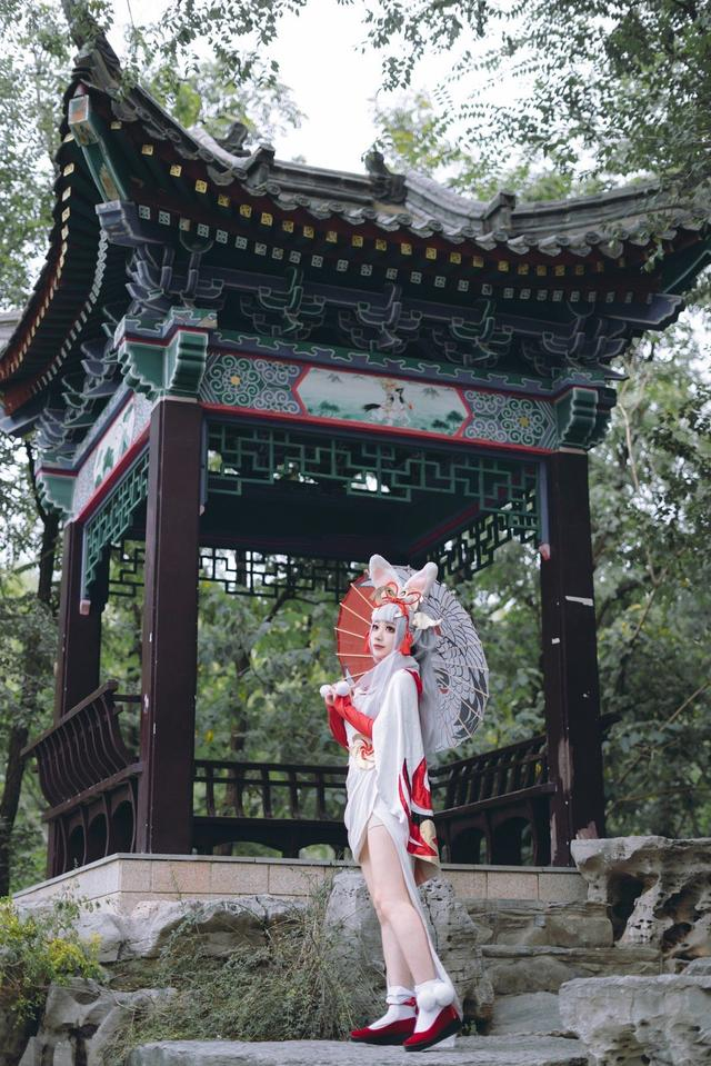 《王者荣耀》公孙离祈雪灵祝cosplay