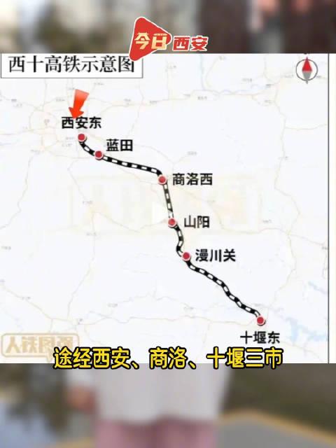 西十高铁线路图图片