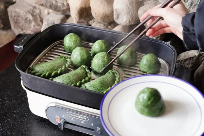 甜口芝麻,红豆青团,咸口青饺3种口味
