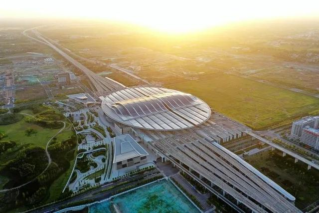 这是京雄城际铁路雄安站（2023年6月2日摄，无人机照片）。新华社记者 朱旭东 摄