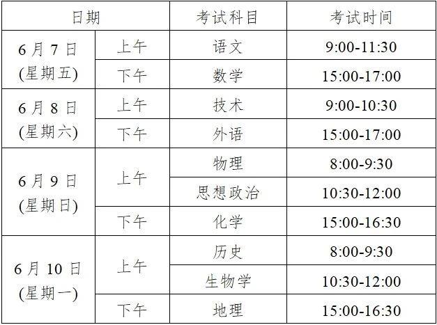 浙江省2024高考时间安排
。 图/浙江省教育厅微信公众号