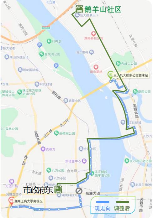 长沙827公交站的线路图图片