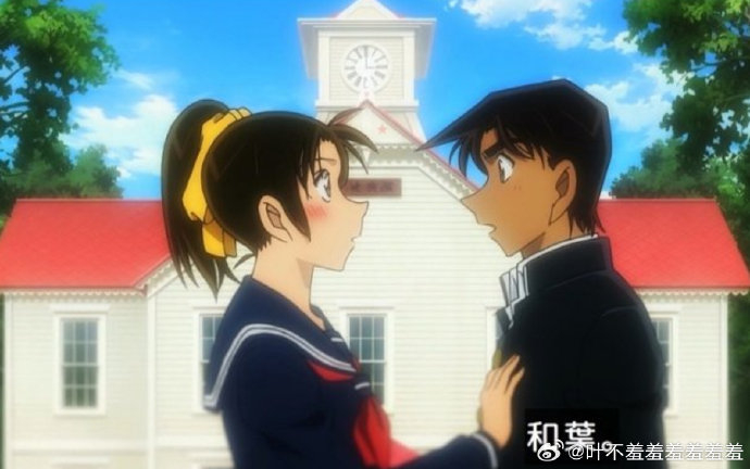 动画里服部平次做梦表白成功和叶即将kiss…|服部平次|名侦探柯南