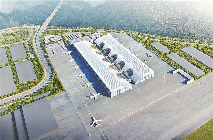 厦门太古翔安机场维修基地1号机库钢结构施工预计7月完成