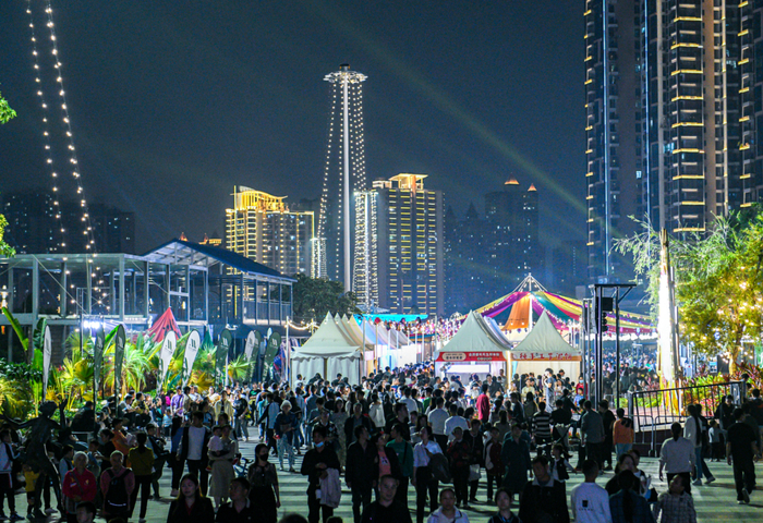 民生广场·水漾市集。图源：西乡塘发布