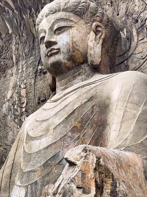 顶礼卢舍那大佛心怀敬畏愿平安健康一切安好