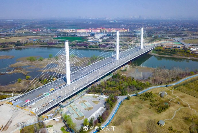 连通沣河两岸 西安沣邑大桥即将开通|沣河|两岸|西安_新浪新闻