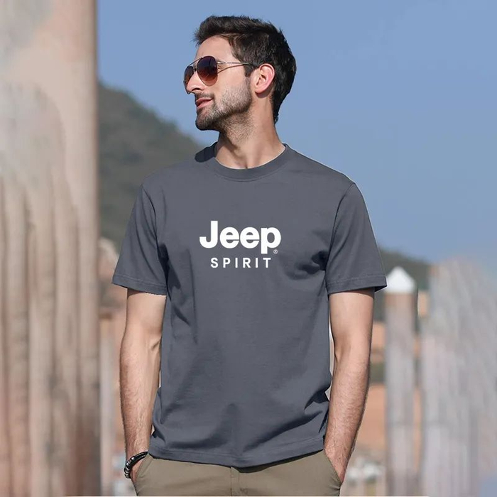 79元2件捡漏价抢大牌jeep纯棉t恤男女同款吸汗透气百搭不挑人