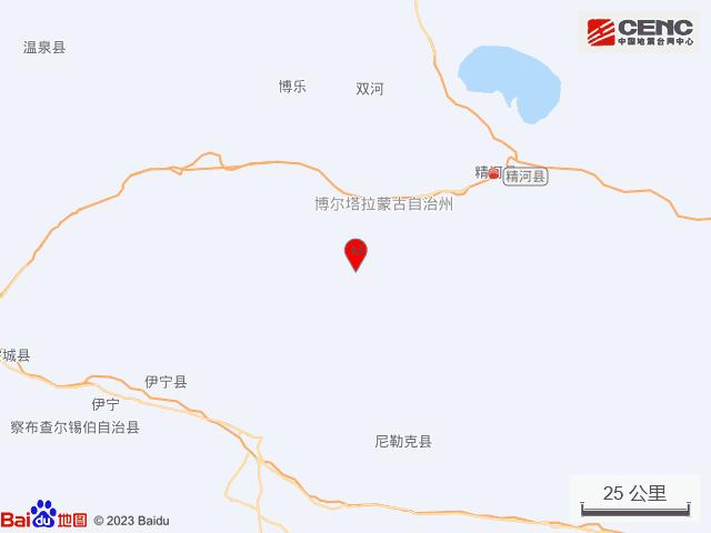 新疆博尔塔拉州精河县发生36级地震