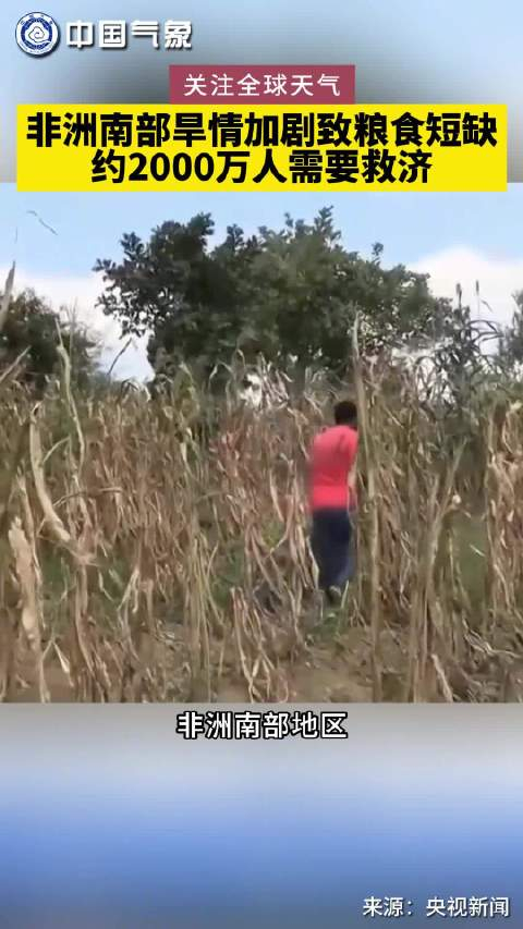 非洲南部旱情加剧致粮食短缺约2000万人需要救济