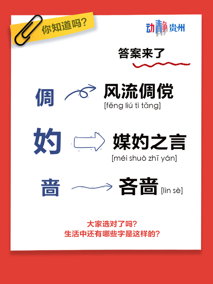 你知道吗|奇怪,有些字离开那个词,就突然不认识了?|答案_新浪新闻