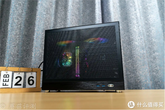 可以轻松按住13700k处理器,闪鳞s500 v2黑色mesh手提itx机箱 评测