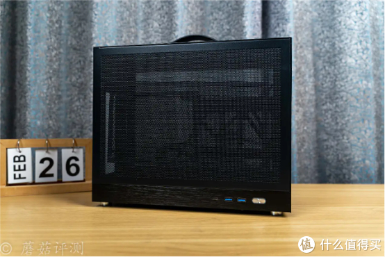 可以轻松按住13700k处理器,闪鳞s500 v2黑色mesh手提itx机箱 评测