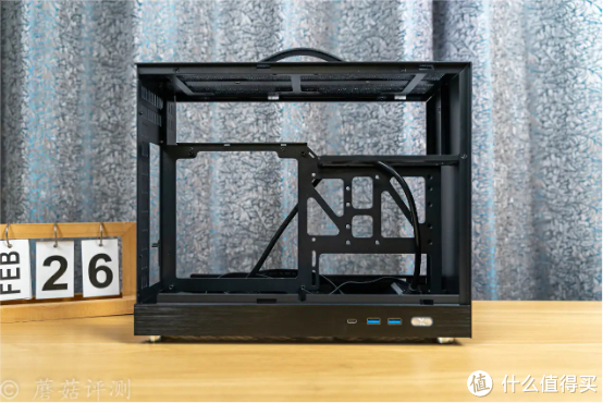 适配280一体水可以轻松按住13700k处理器闪鳞s500v2黑色mesh手提itx