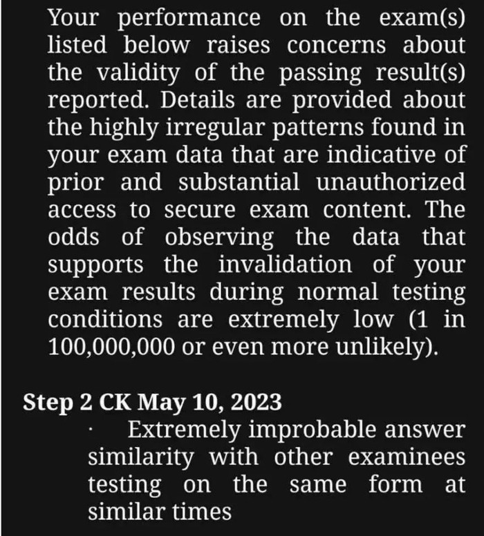 一名尼泊尔考生在社交媒体贴出自己收到的成绩无效通知。图源/X