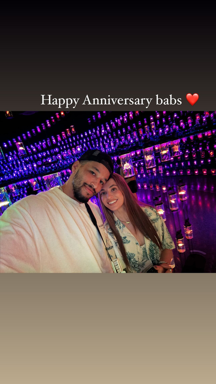 6年2190天罗伯森晒与瑞秋合照周年快乐宝贝