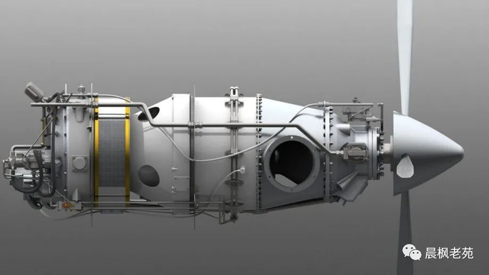 PT6发动机的3D模型