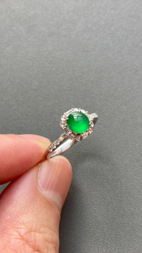 阳绿翡翠戒指大荟萃把最近的精品都集合到一个链接了