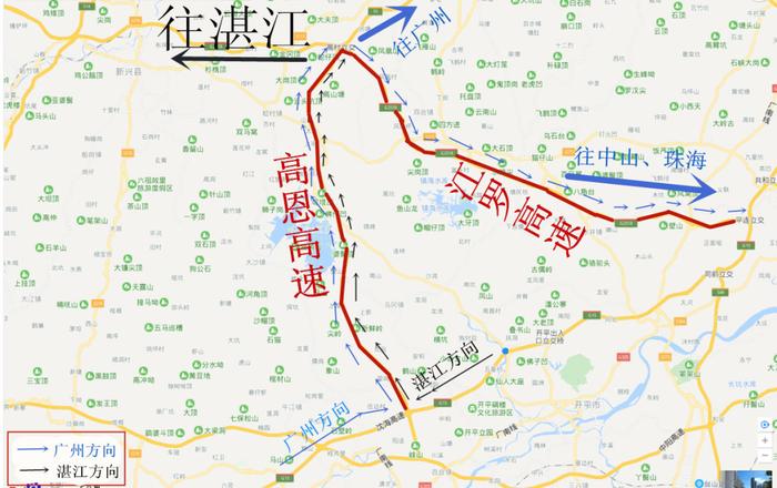 开春高速路线图图片