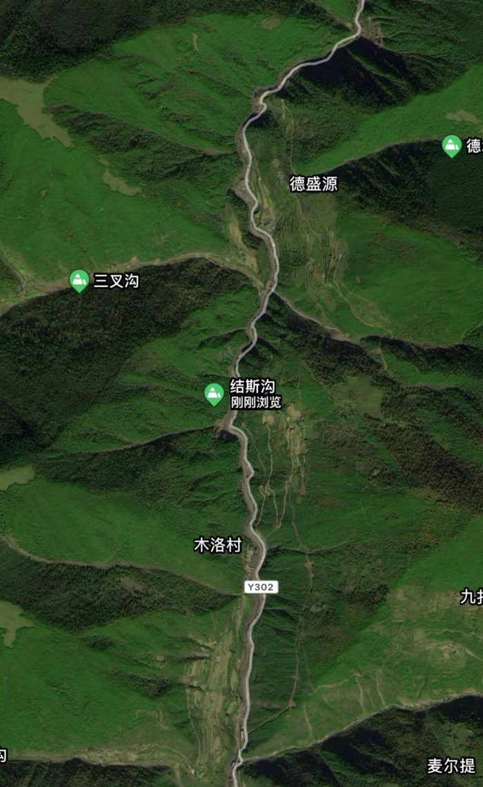 ▲事发区域卫星地图 网络视频截图