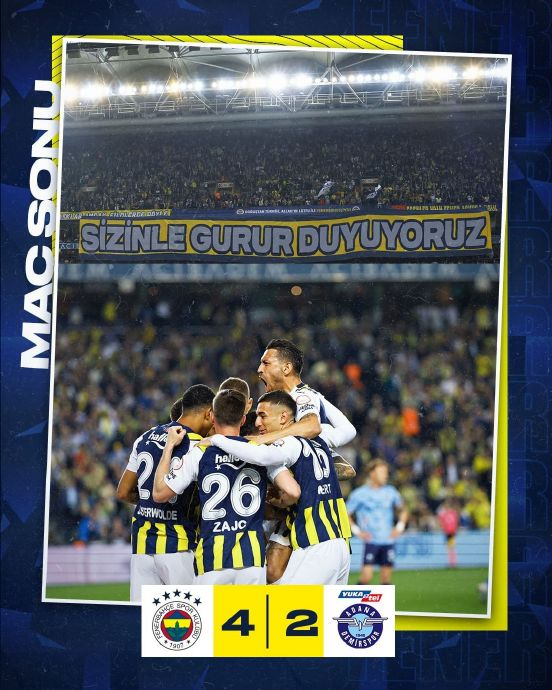 费内巴切主场4:2击败阿达纳德米尔队