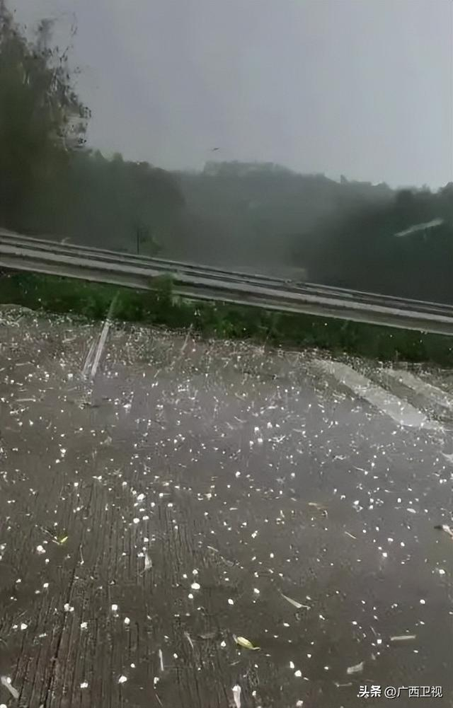 广西下冰雹了,大如鸽子蛋!多地发布冰雹橙色预警