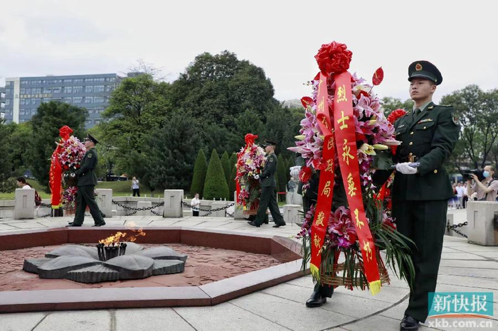 广州市银河烈士陵园举行"2024年清明祭英烈"活动