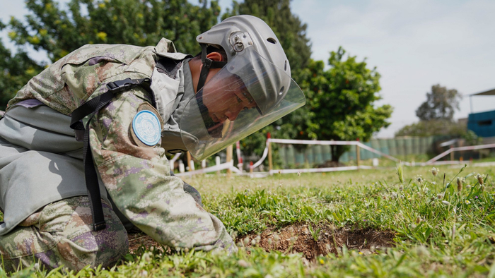 资讯有故事 | "愿世界再无硝烟,永无地雷可扫"|黎巴嫩|维和部队_新浪