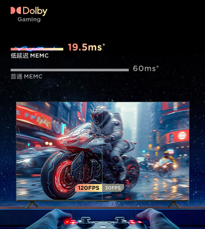 其支持tsr画质引擎,支持杜比视界iq,hdr 10 ,还有帧绮映画max等等.