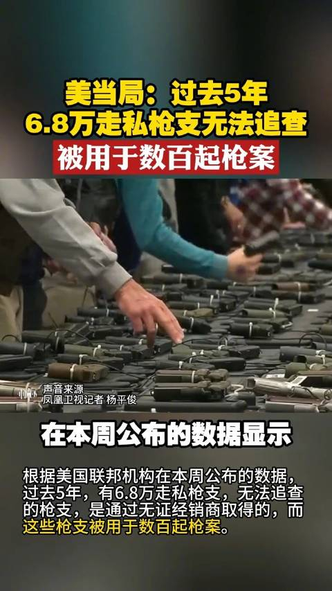美当局5年来68万走私枪支无法追查牵涉368起枪击案