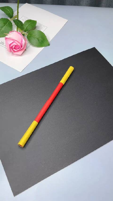 用彩纸制作会伸缩的金箍棒简单好玩快跟小朋友一起来玩