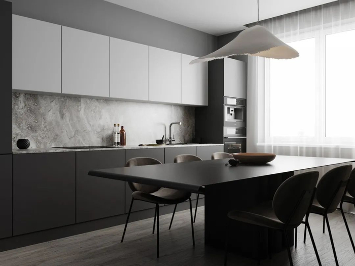 形式多样,层次丰富的灰色调诠释了极简主义的高级品味.