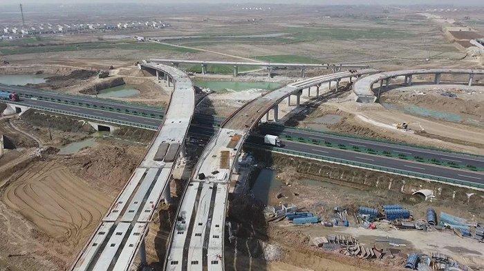 滁合周高速肥东段完成重要节点工程|高速|合肥市|箱梁_新浪新闻