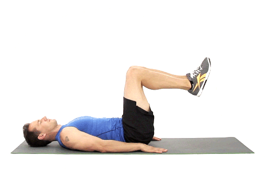 动作⑤ 反向卷腹动作④侧支撑提膝抬腿触肘动作 ③侧卧卷腹动作 ②