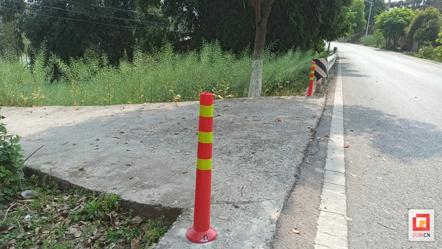 大安区警示柱守平安村民出行更安全