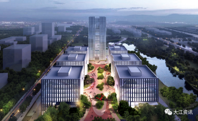 芜湖湾谷科技园效果图。微信公众号“大江资讯” 图
