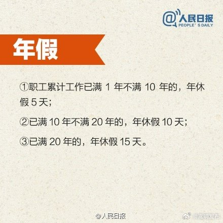 关于休假你要知道的
