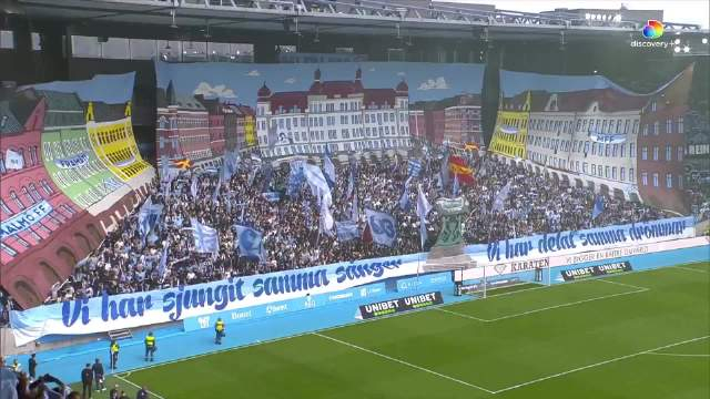 将地标搬上看台丨瑞典马尔默球迷这波看台秀又一次刷新了我的认知仿佛