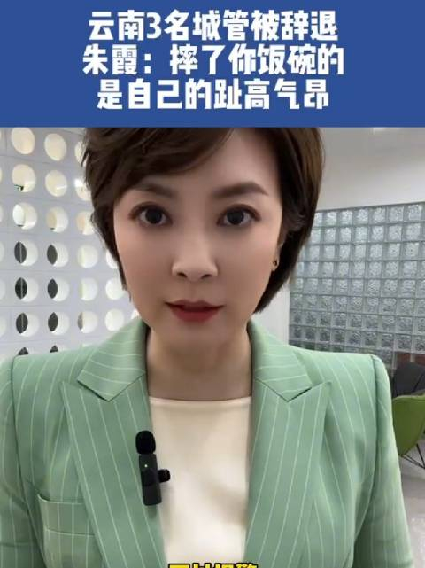 主播说朱霞唠嗑儿云南3名城管被辞退摔了你饭碗的是自己的趾高气昂