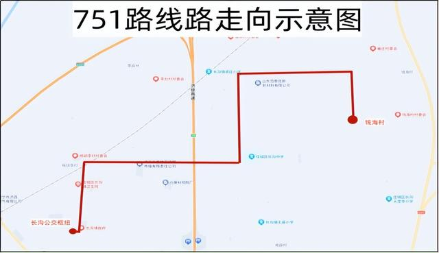 长沟中学(西)—张坊村—梁庄村—范庄村—翟庙村—崔庄村—钱海村