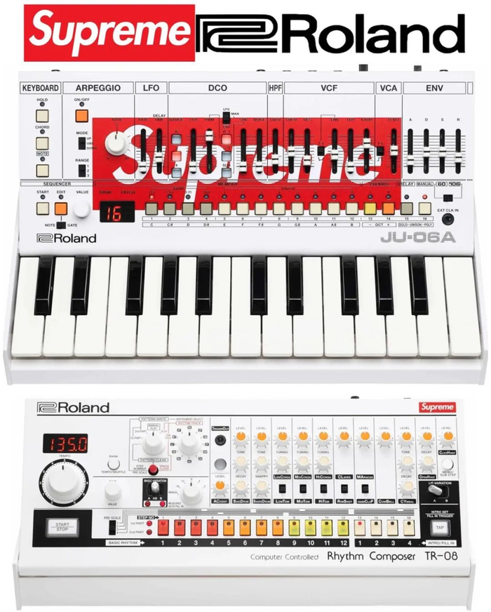 和乐器品牌罗兰roland推出联名ju-06a合成器以及tr-08鼓机,不过又是