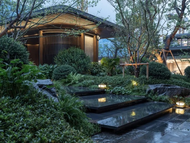  ▲苏州•朗云打造的闲亭雅座观景