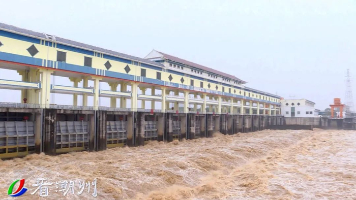 洪峰过境潮州最大流量5950立方米每秒