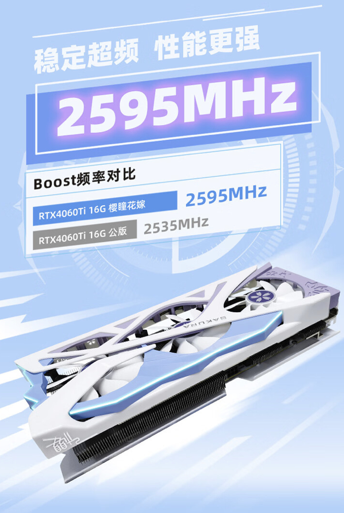 rtx4060ti 16g d6 樱瞳花嫁 oc 显卡,3599 元|盈通|花嫁|显卡_新浪